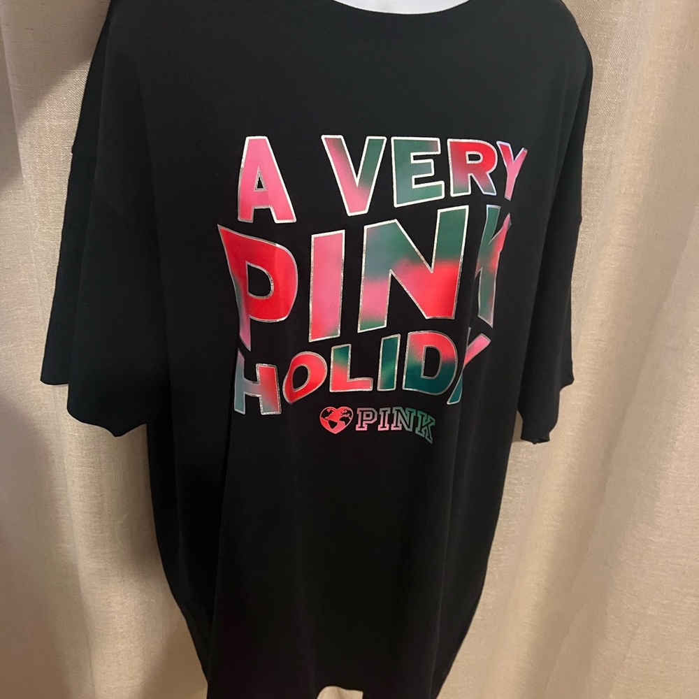 Victoria’s Secret pink women T-shirt. Size Xl- XXl - Picture 2 of 5